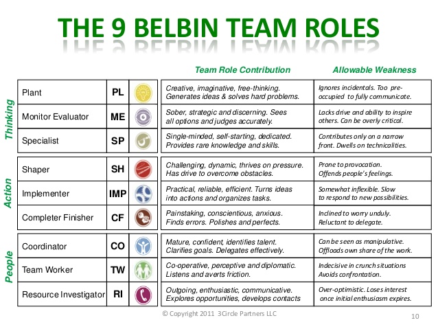 belbin team role test pdf